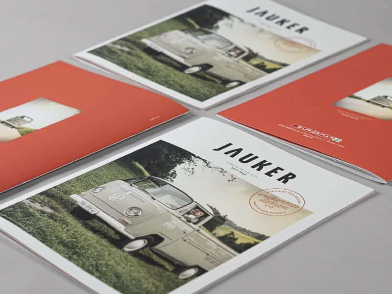 Printwerbemittel im neuen Corporate Design von Jauker